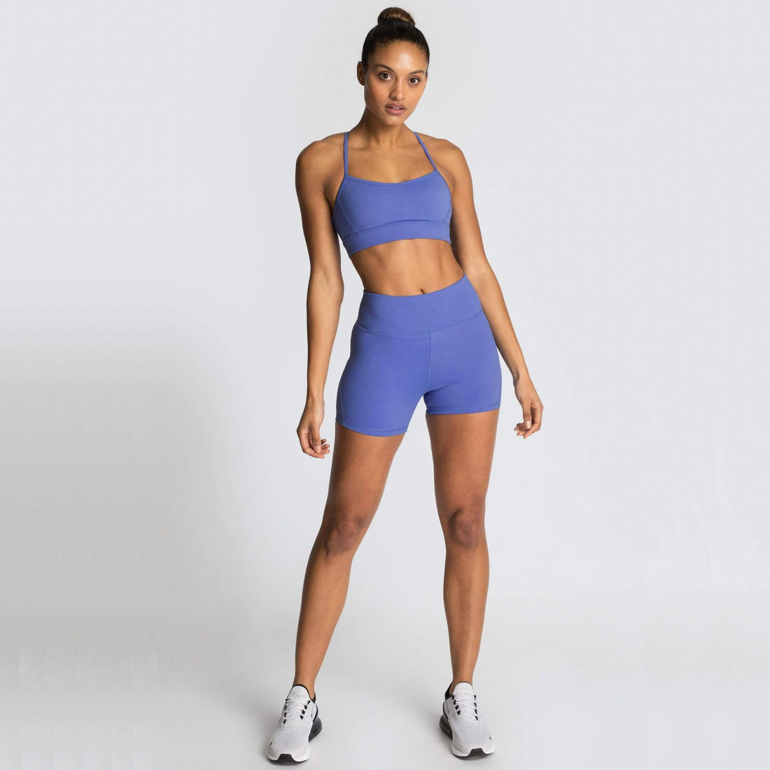 Womens Clothing Solid Color Fitness Sports Short Set