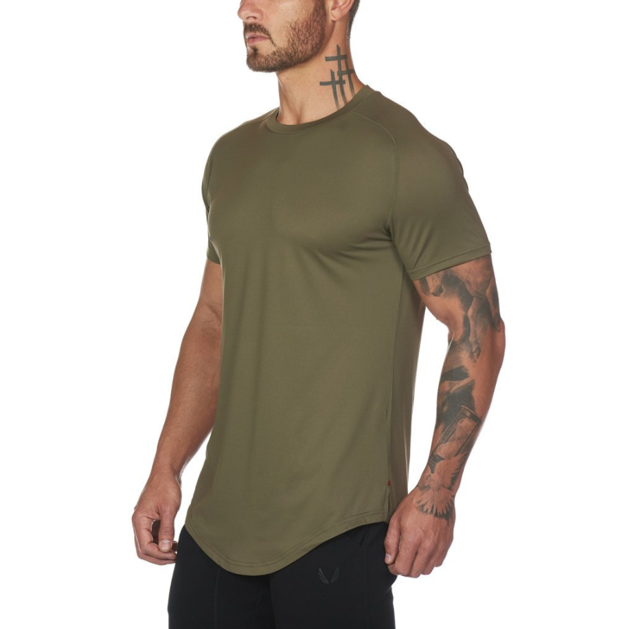 Gym Wear Plain Shirts Custom Mens Fitness Sports Clothing